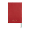 A5 Leather Bound Red Notebook