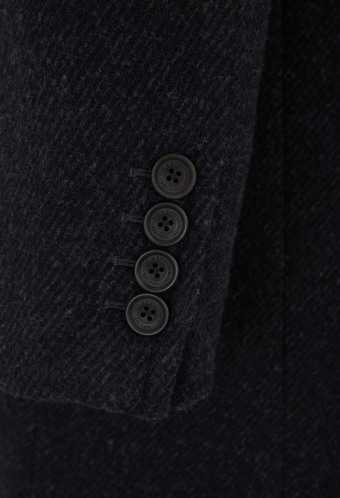 Warrington Charcoal Twill Wool and Cashmere Coat