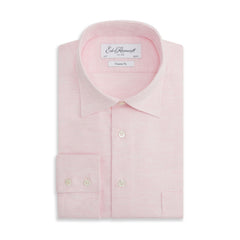 Aragon Pale Pink Melange Twill Shirt