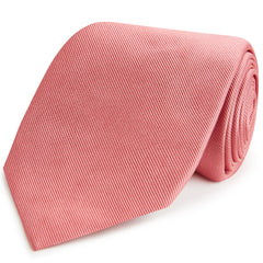 Dark Pink Heavy Twill Woven Silk Tie