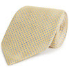 Yellow and Blue Micro Spot Woven Silk Tie