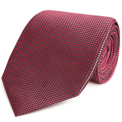 Pink Navy Micro Spot Diamond Woven Silk Tie