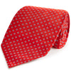 Red Spot Woven Silk Tie