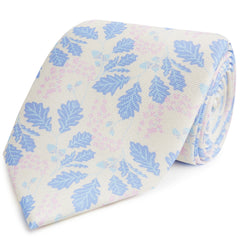 Blue Acorn Printed Silk Tie