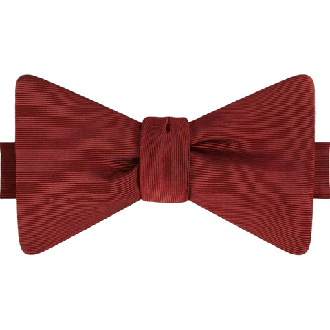 Rust Grosgrain Silk Cotton Bow Tie