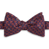 Pink and Blue Elephant Woven Silk Self Bow Tie