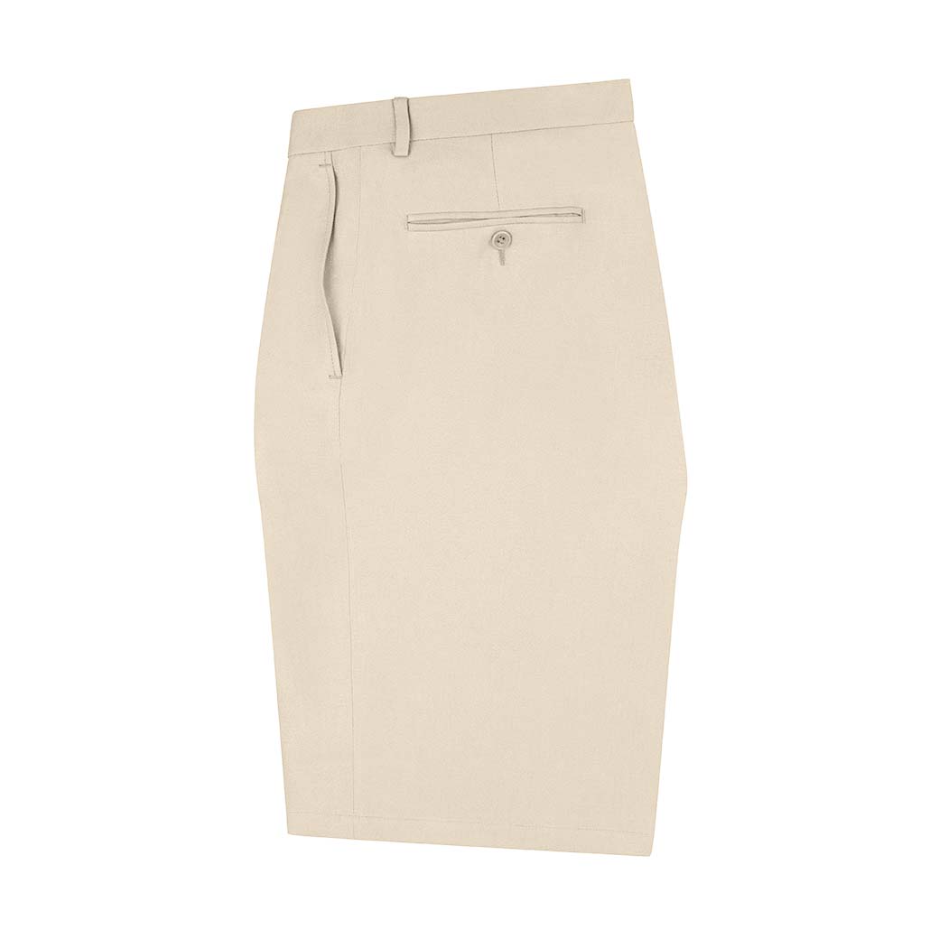 Tully Beige Linen Shorts