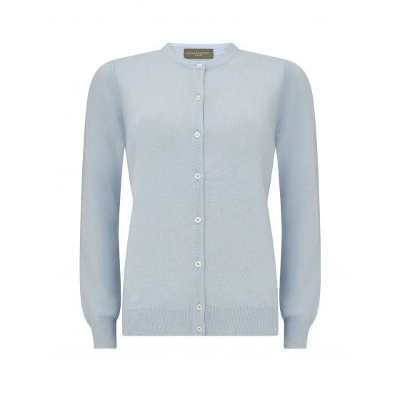 Popular Cashmere Light Blue Cardigan