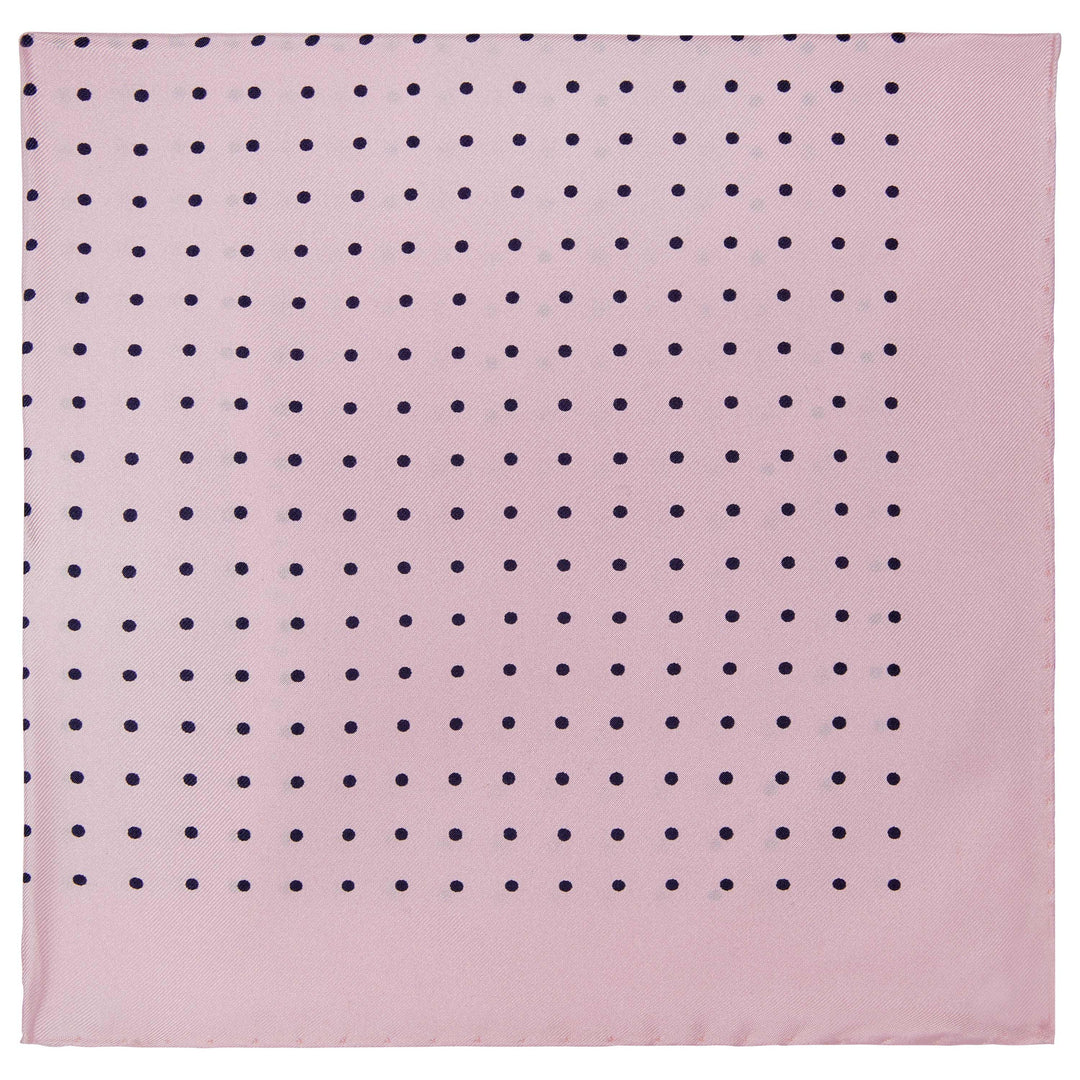 Silk spot pocket square - Pink