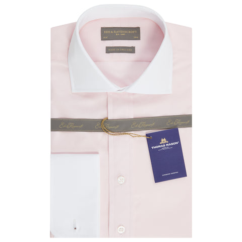 Ashburn Light Pink Poplin Cotton Shirt