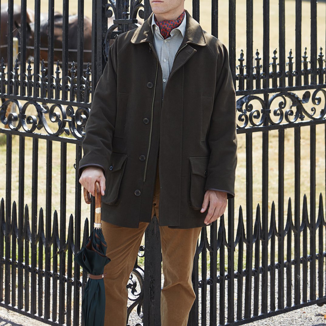 Ede Ravenscroft Farnworth Moleskin Jacket Green1