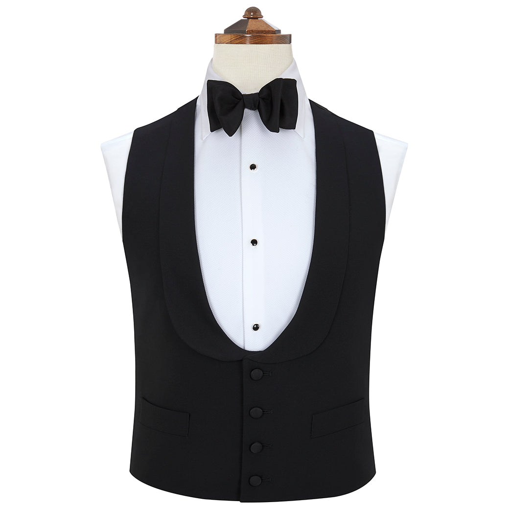 Black tie evening waistcoat - Main Image