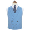 Hayward Light Blue Royal Gaberdine Wool Waistcoat