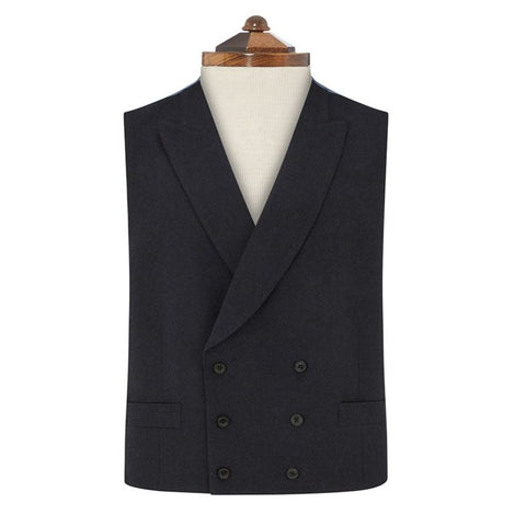 Hayward Navy Flannel Wool Waistcoat
