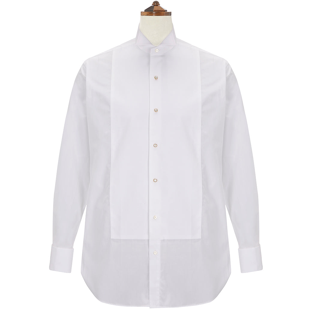 Dryden White Marcella wing collar shirt