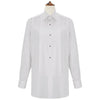 Dewitt White Pleated Dress Shirt