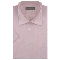 Aubrey Pale Pink Short Sleeve Linen Shirt