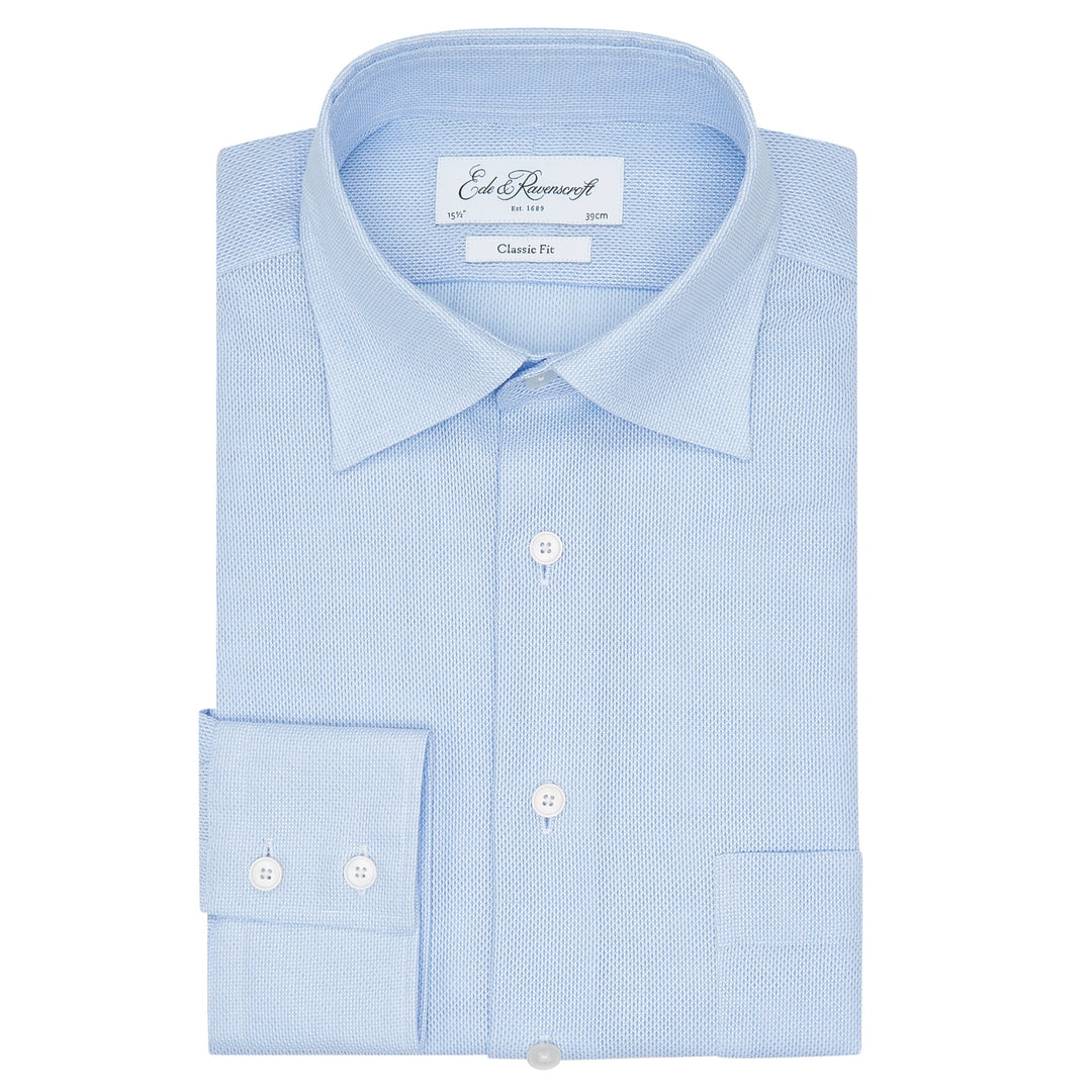 Aragon Pale Blue Pique Shirt