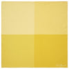 Yellow Block Printed Silk Pocket Square