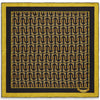 Black and Gold Palace Gate Palm Pocket Square