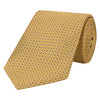 Yellow Textured Grid Jacquard Woven Tie
