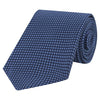 Navy and Blue Micro Diamond Woven Silk Tie