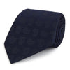 Navy Tonal Paisley Woven Silk Tie