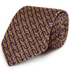 Navy and Gold Palace Gate Palm Silk Tie