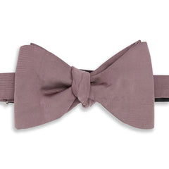 Pink Grosgrain Silk Cotton Butterfly Bow Tie