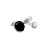 Large Onyx Small Mother Pearl Reversible Cufflink