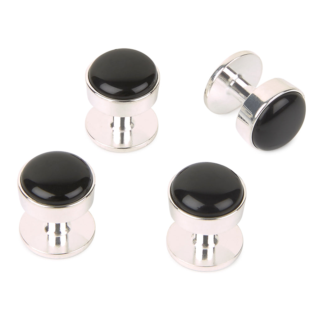 sterling silver dress studs Hawes & Curtis Silver Dress Stud Set | Rhodium