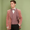 Hudson Dark Pink Twill Cotton Silk Waistcoat