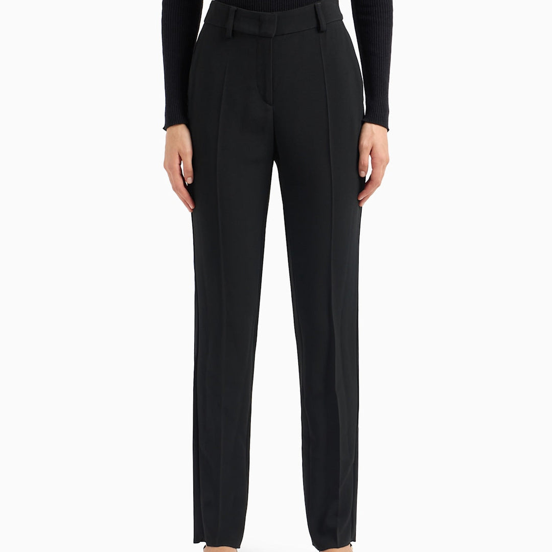 Tailored Cady Crepe Cigarette Trousers