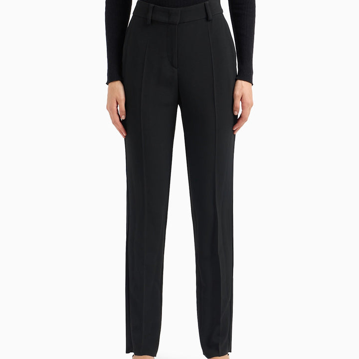 Tailored Cady Crepe Cigarette Trousers