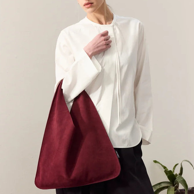 Burgundy Suede Bag
