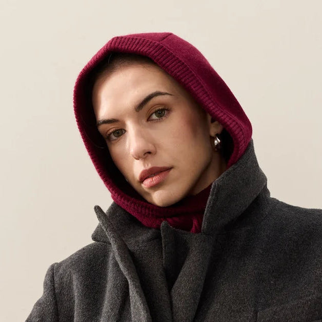 Burgundy Cashmere Hood
