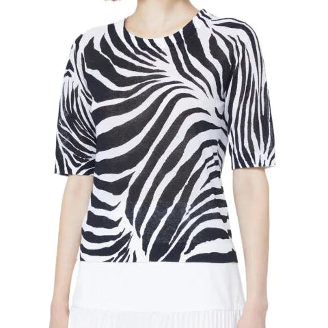 Ago Zebra Stripped Knitted Top