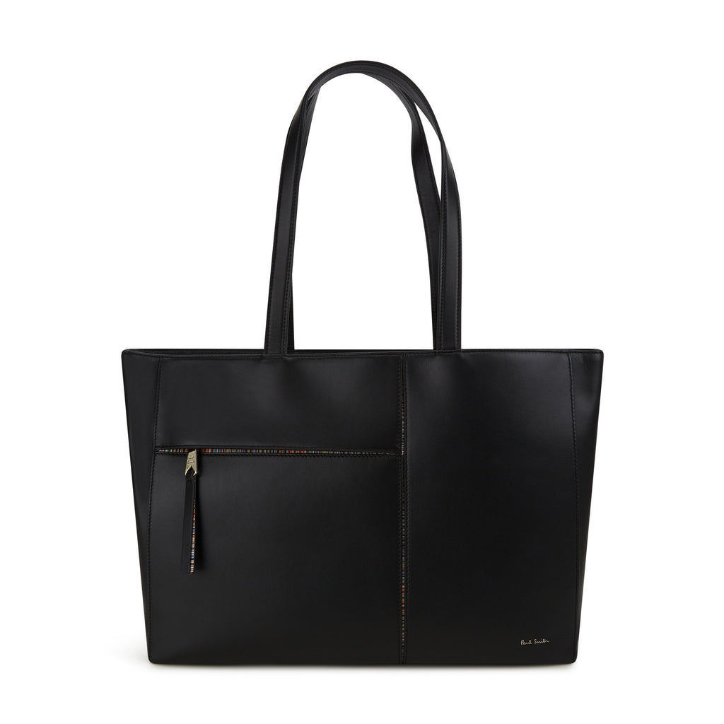 Ede & Ravenscroft | Paul Smith Leather Tote Bag | Black