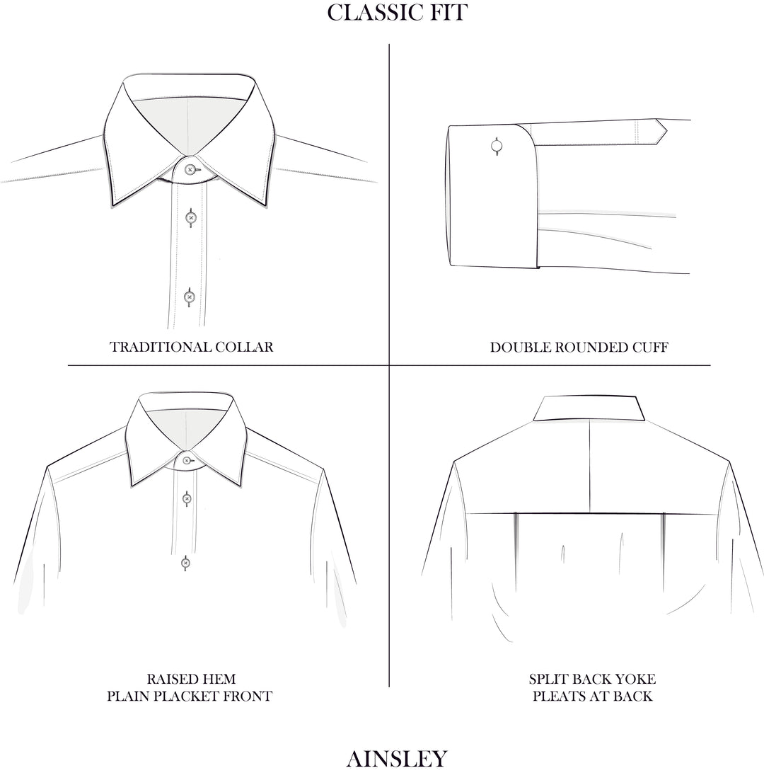 Ainsley White Light Twill Shirt