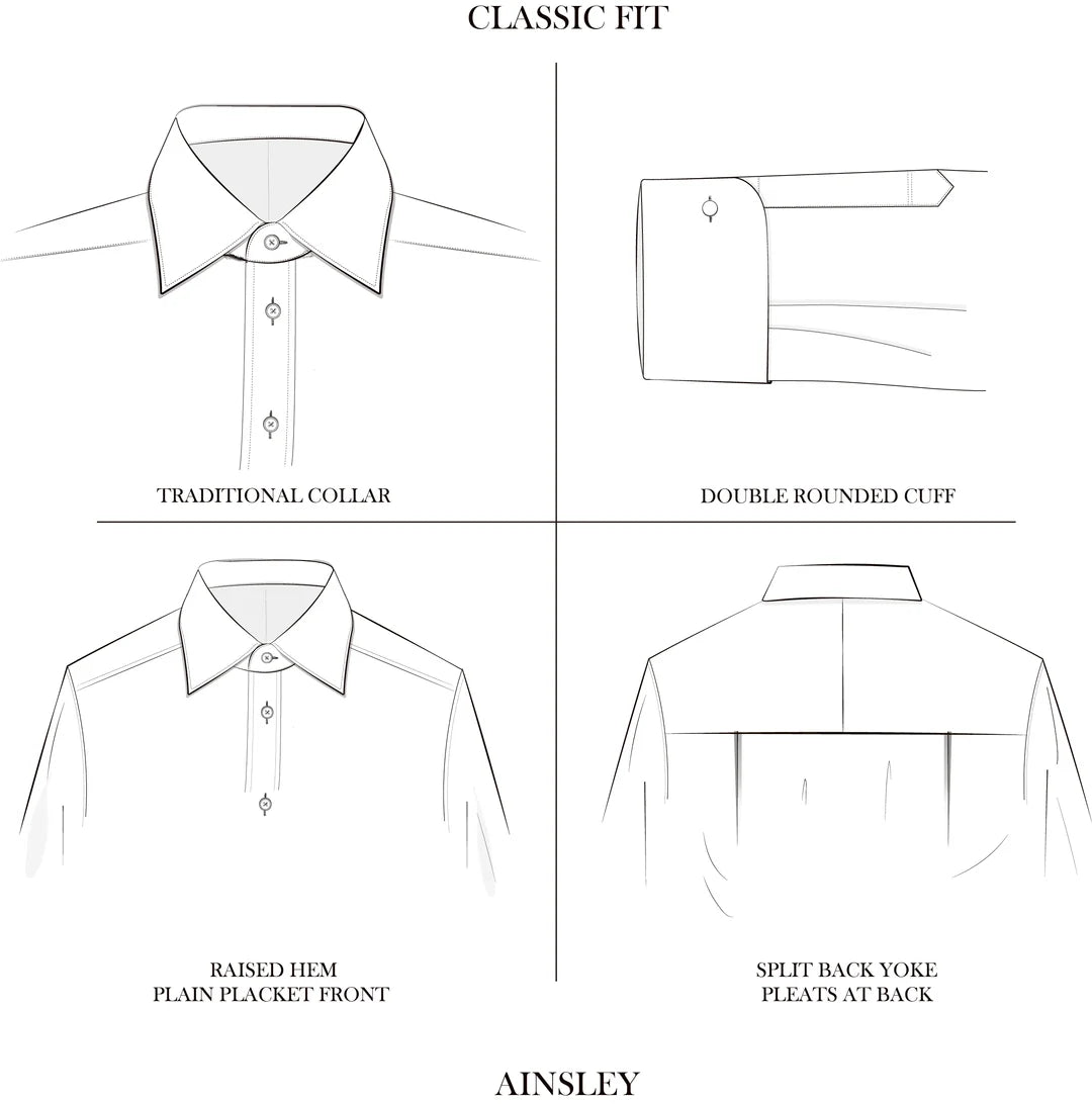 Ainsley Blue Heavy Twill Shirt
