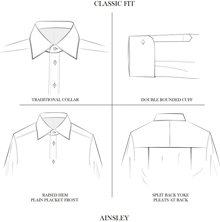 Ainsley Blue Heavy Twill Shirt