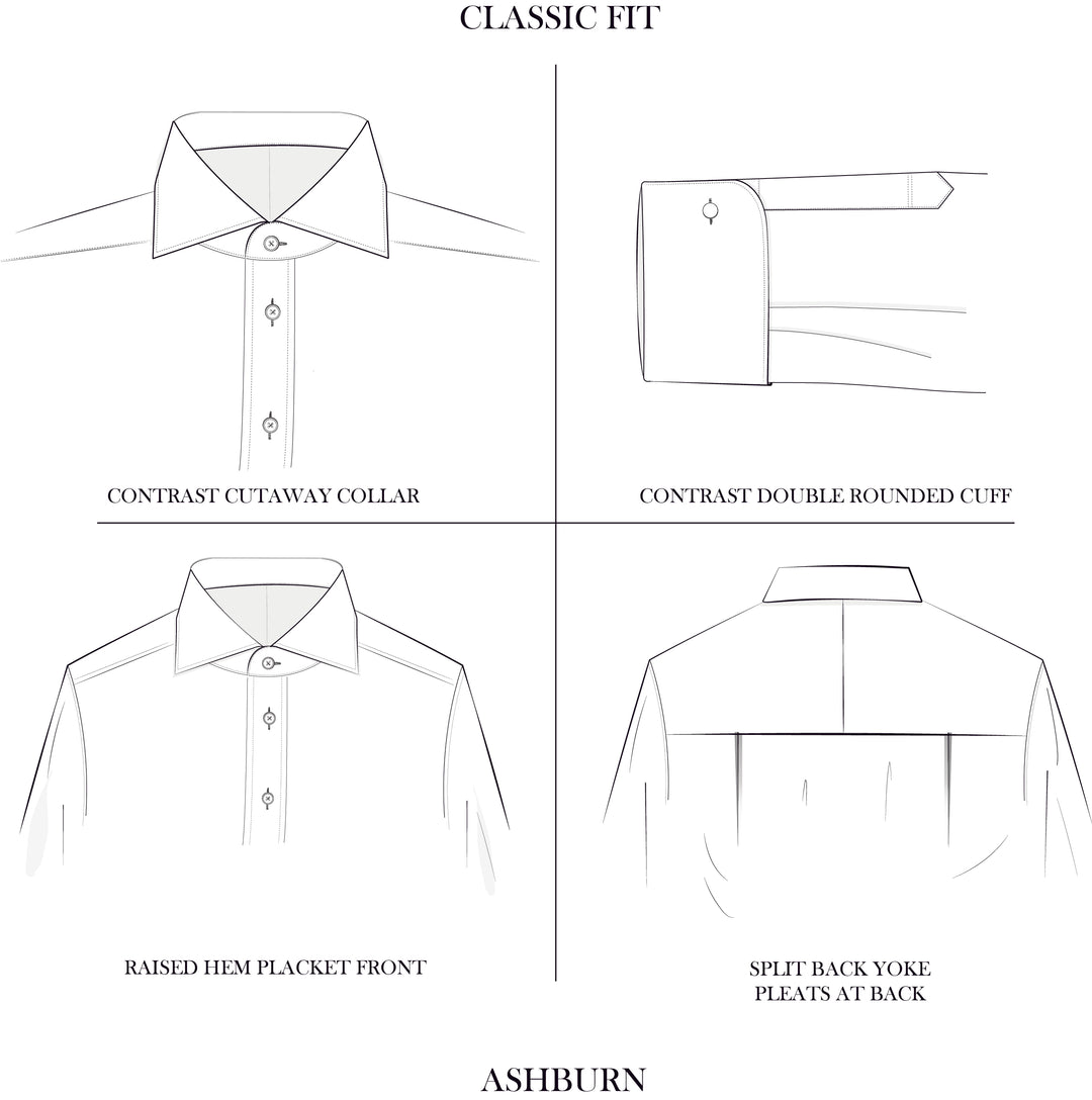 Ashburn Light Blue Poplin Cotton Shirt