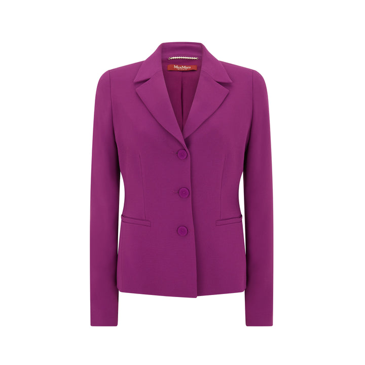 Purple Agiate Tailored Cady Jacket