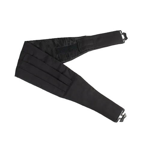 Black Barathea Silk Cummerbund