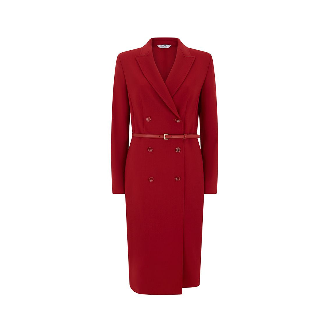 Ede & Ravenscroft | Max Mara Califfo Tailored Wool Dress | Red