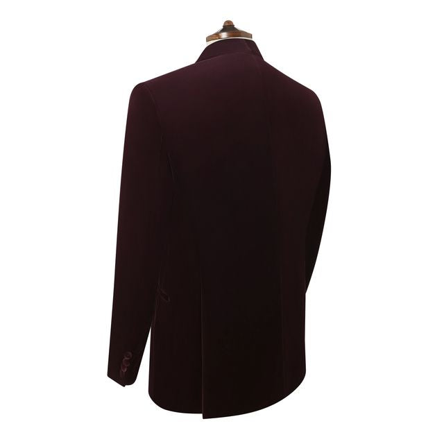 Davenant Aubergine Velvet Jacket