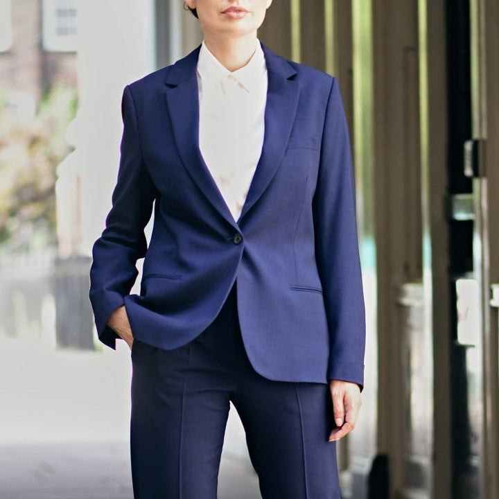 Tailored One Button Hopsack Jacket