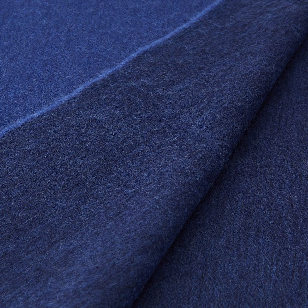Arran Reversible Navy Blue Cashmere Scarf