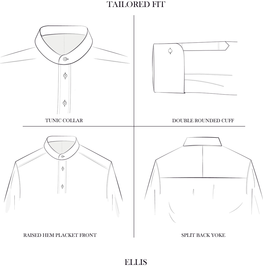 Ellis White Two Fold Cotton Poplin Tunic Shirt