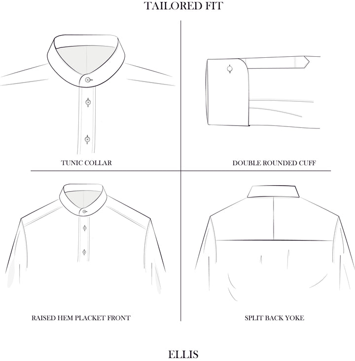 Ellis White Two Fold Cotton Poplin Tunic Shirt